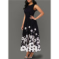 Elegant Women's Floral Print Long Maxi Dress