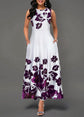 Elegant Women's Floral Print Long Maxi Dress