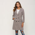 Long Sleeve Women Winter Woollen Coat Blazer