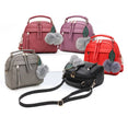 Leather Fair Ball Tassel Messenger Handbag