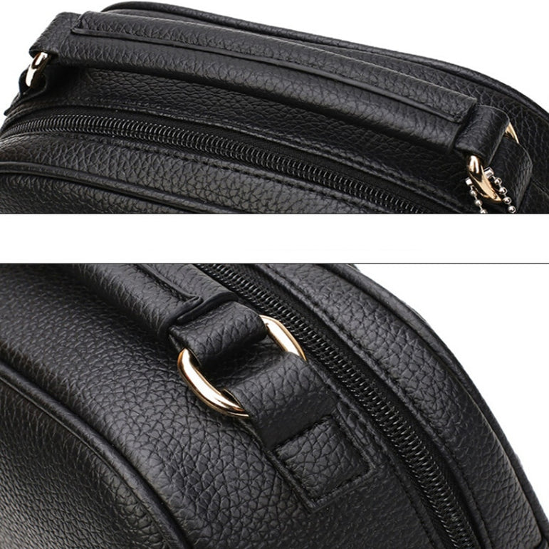 Leather Fair Ball Tassel Messenger Handbag