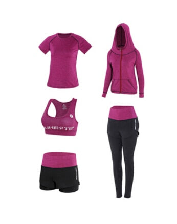 High Waist Women Yoga 5 pieces Set