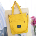 Canvas Vintage Zipper Flap Women Handbags