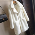 Casual Faux Fur Women Mink Coat Jacket