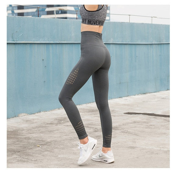 High Waisted Gym Shark Seamless Yoga Pants Leggings