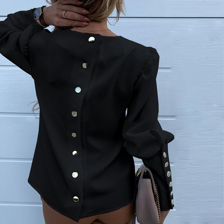 Casual Work Wear Long Sleeve Blouses