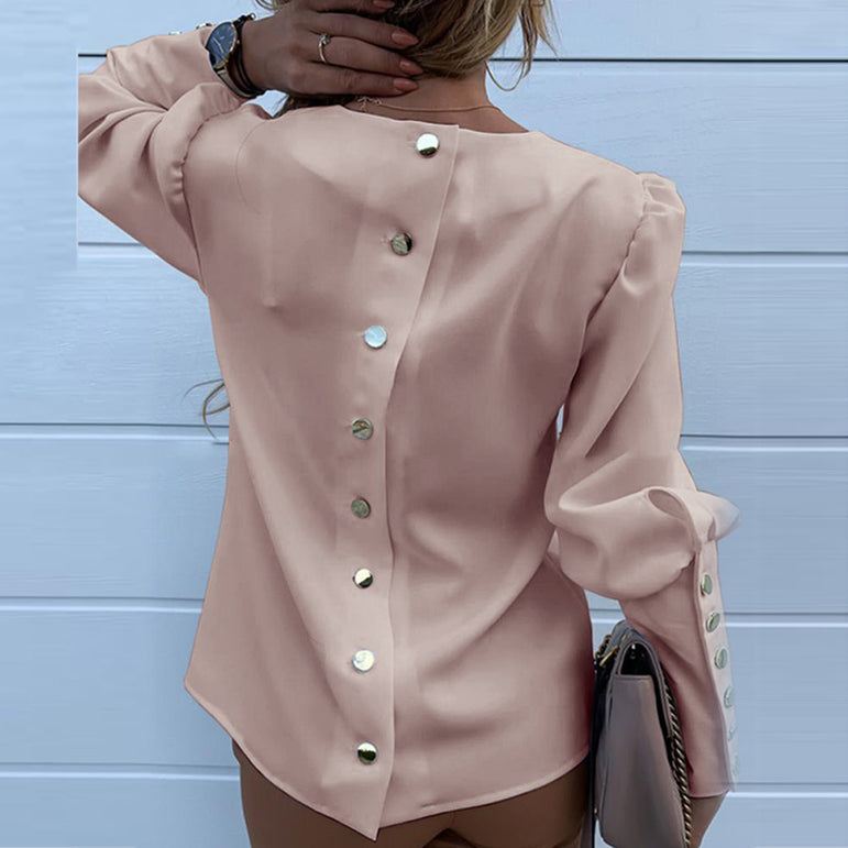 Casual Work Wear Long Sleeve Blouses