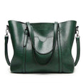 Leather Oil wax Women Tote Handbags