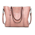 Leather Oil wax Women Tote Handbags