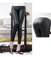 High Waist Leather Push Up Leggings