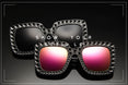 Flash Square Shades Shining Diamond Sunglasses