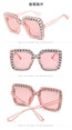 Flash Square Shades Shining Diamond Sunglasses