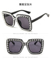 Flash Square Shades Shining Diamond Sunglasses