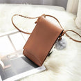 Leather Fair Ball Tassel Messenger Handbag