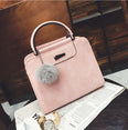 Leather Fair Ball Tassel Messenger Handbag