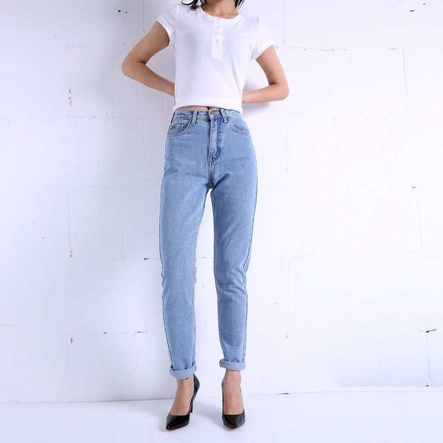 High Waist Harem Vintage Jeans Pants