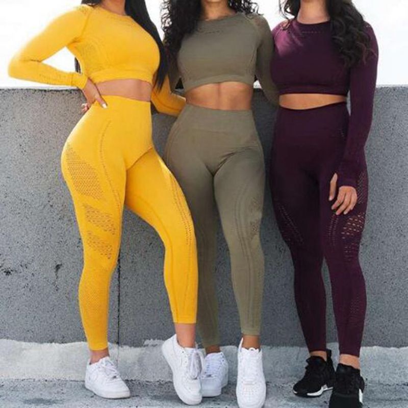 High Waist Yoga Seamless Stretch Leggings