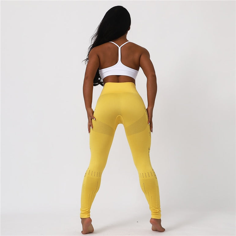 High Waist Yoga Seamless Stretch Leggings