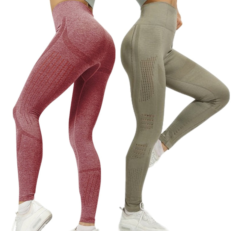 High Waist Yoga Seamless Stretch Leggings