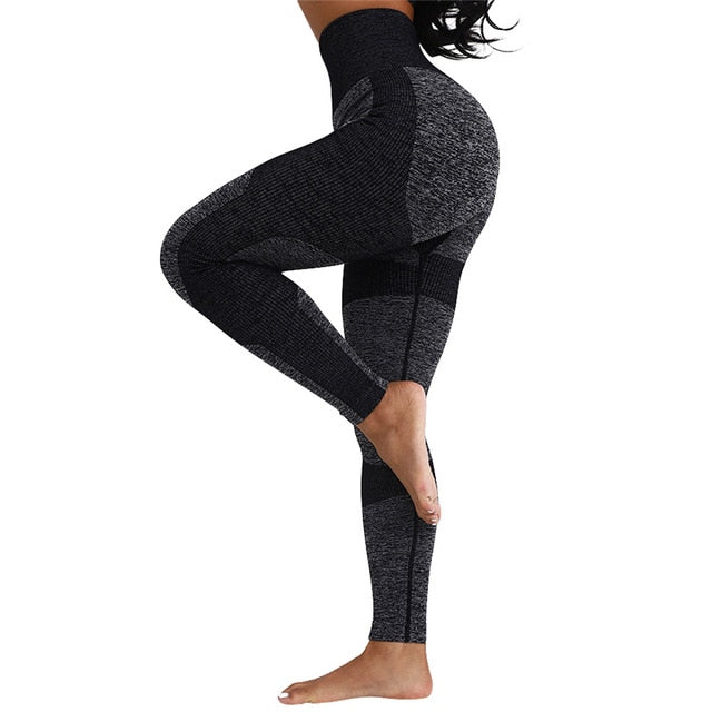 High Waist Yoga Seamless Stretch Leggings