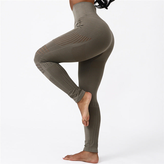 High Waist Yoga Seamless Stretch Leggings