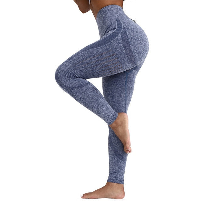 High Waist Yoga Seamless Stretch Leggings