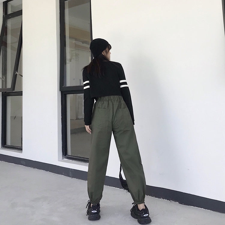 High Waist Pockets Cargo pants