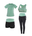 High Waist Women Yoga 5 pieces Set