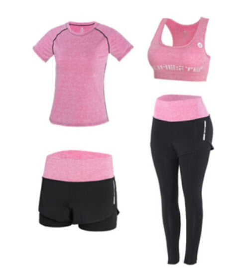 High Waist Women Yoga 5 pieces Set