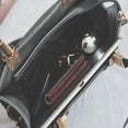 Leather Fair Ball Tassel Messenger Handbag