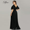 Elegant V Neck Chiffon Party Dress