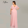 Elegant V Neck Chiffon Party Dress