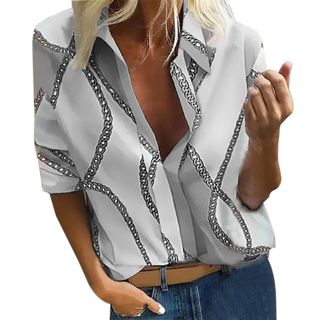 Casual Bohemia Dot Print Blouse