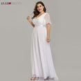 Elegant A line Chiffon Long Evening Dresses