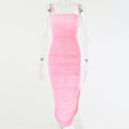 Elegant Strapless Sheer Club Wear Party Dress