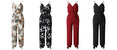 Floral Sleeveless Bodysuits Jumpsuit