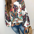 Vintage Floral Bohemian Blouse