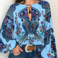 Vintage Floral Bohemian Blouse