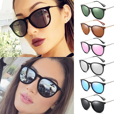 Luxury Rose Mirror Polarized Vintage Shades Sunglasses