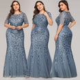 Elegant Lace Appliques Evening Mermaid Dresses