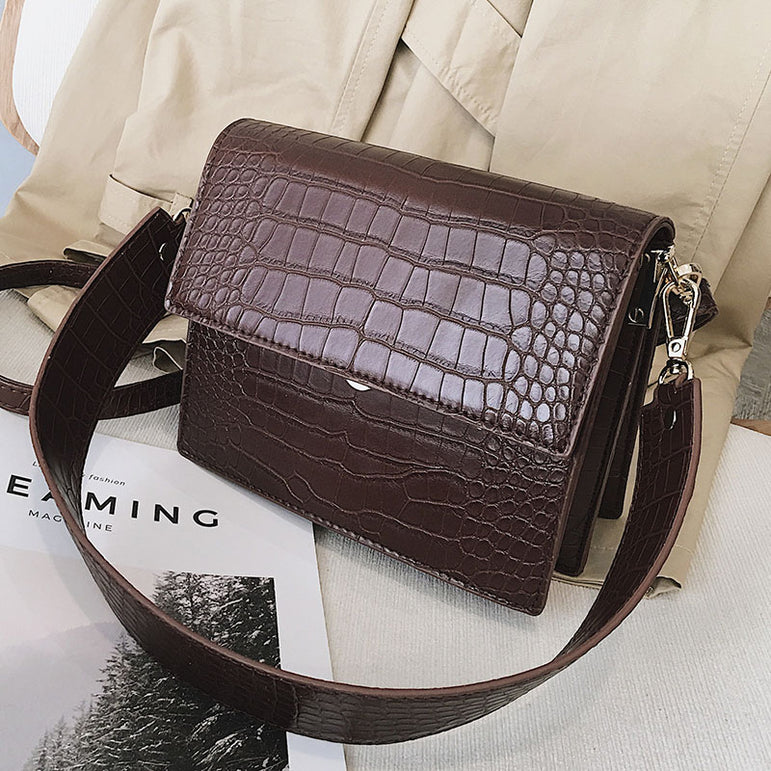 Luxury Crocodile pattern Shoulder Messenger Handbag