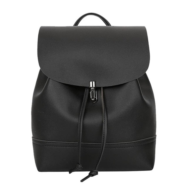 Leather Women Vintage Satchel Shoulder Backpack