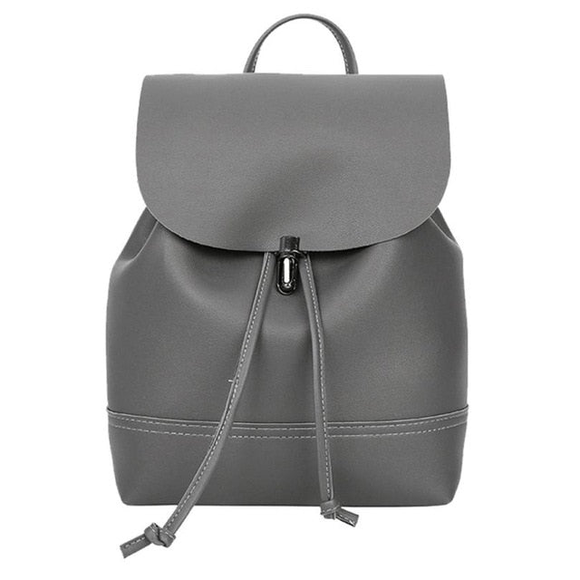 Leather Women Vintage Satchel Shoulder Backpack