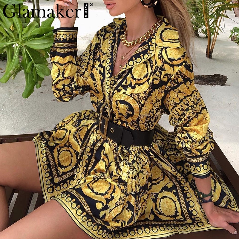 Elegant Short Blouse Vntage Dress