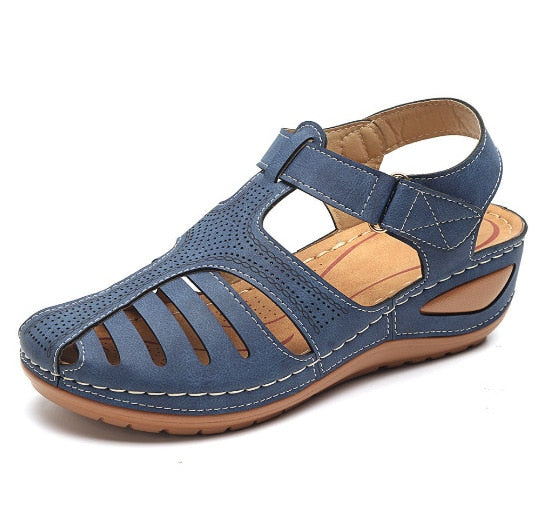 Casual Leather Vintage Buckle Sandals