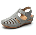 Casual Leather Vintage Buckle Sandals