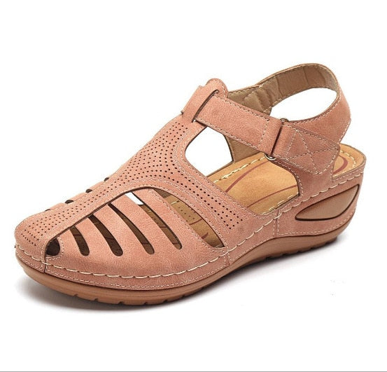 Casual Leather Vintage Buckle Sandals