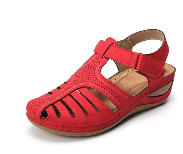 Casual Leather Vintage Buckle Sandals