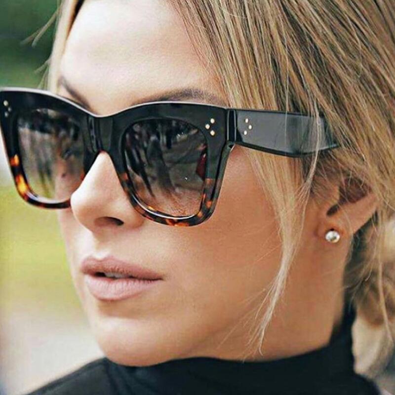 Leopard Vintage Cat Eye Sunglasses