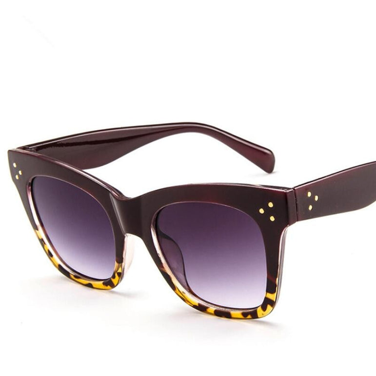 Leopard Vintage Cat Eye Sunglasses